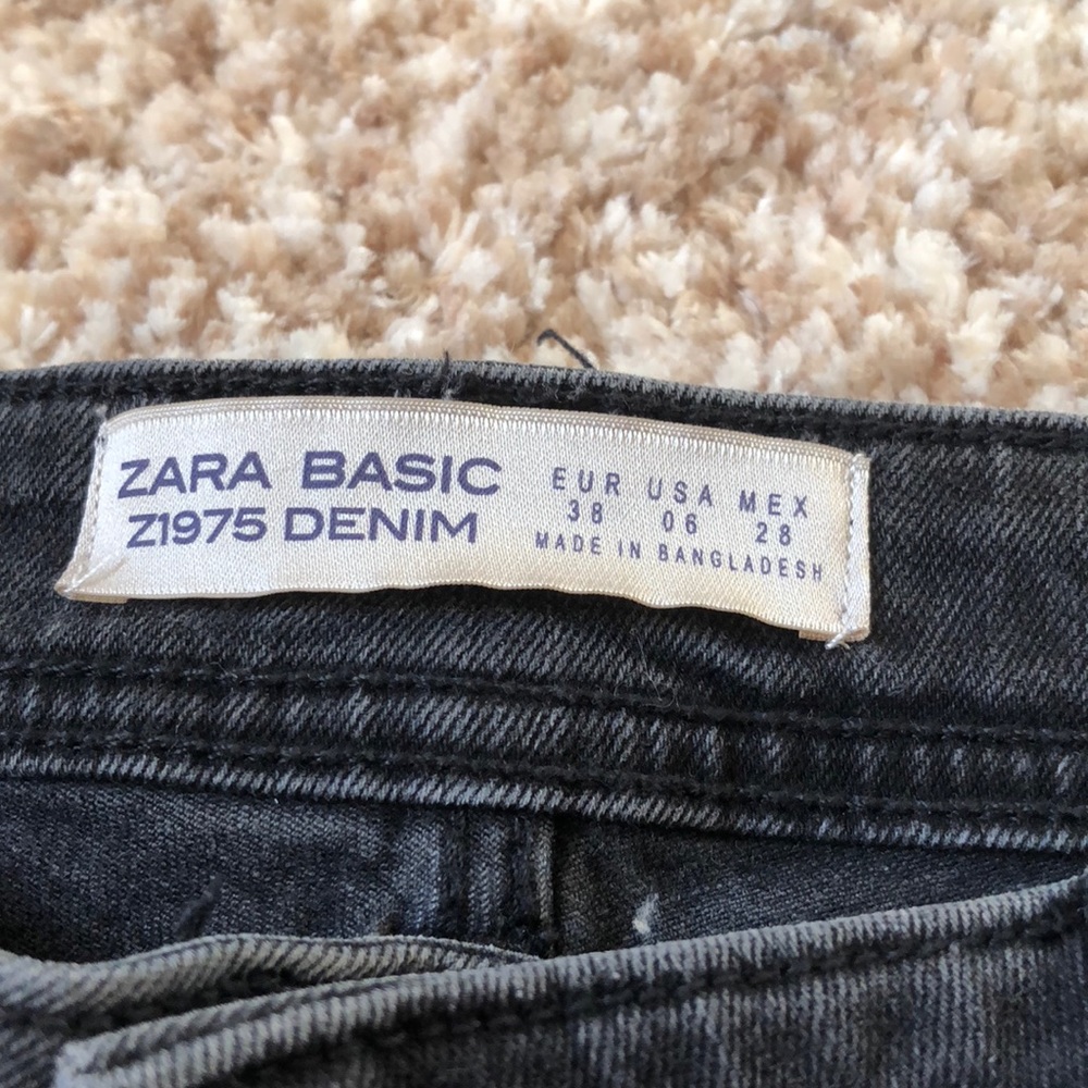 ✨FLASH SALE ✨ ZARA basic Denim black jeans - Picture 3 of 4